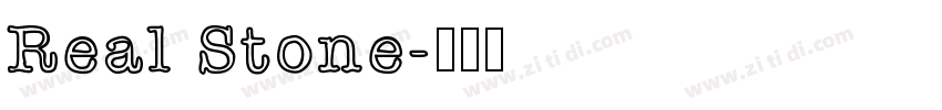 Real Stone字体转换